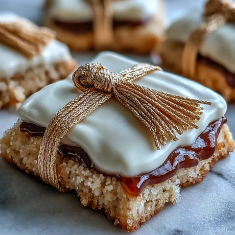 Buttery sugar cookies shaped like diplomas and graduation caps, decorated with elegant gold royal icing for a celebratory dessert.
