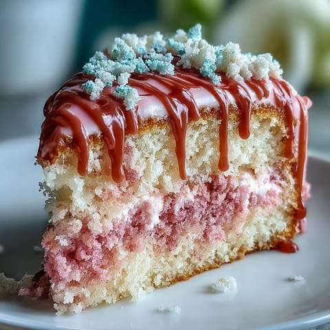 Soft pink rosé velvet cake with a shimmering gold drip, perfect for bridal showers.