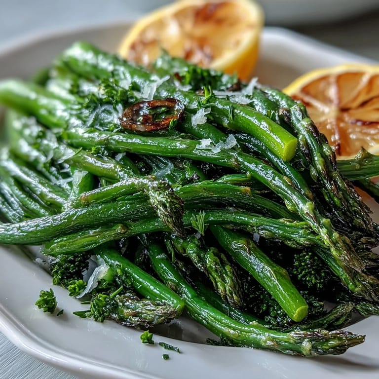 Fresh spring asparagus ribbons tossed with sweet peas and arugula, drizzled with bright lemon vinaigrette in a light, refreshing salad.