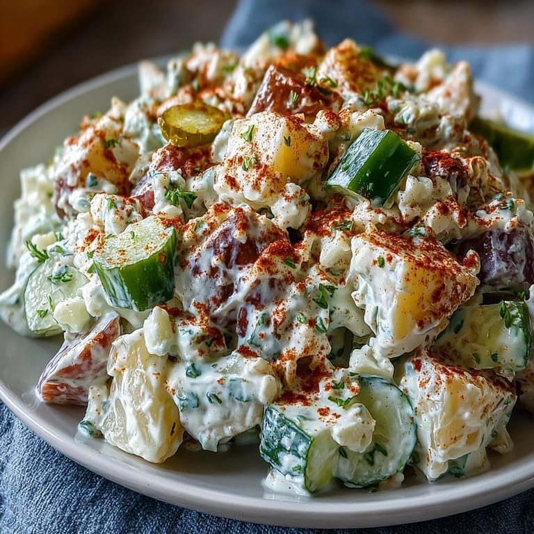 Deliciously seasoned Juneteenth soul food potato salad, perfect served alongside barbecue.